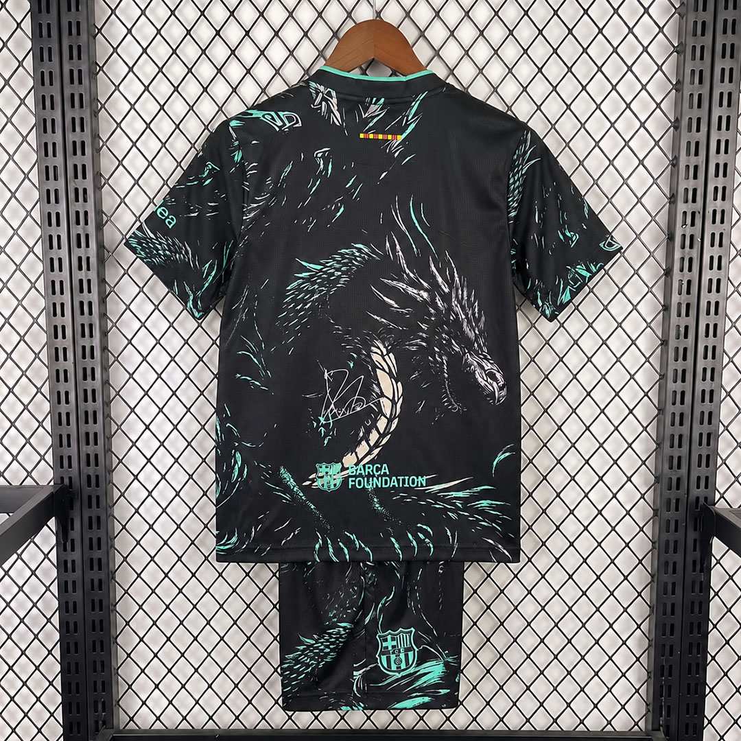 Detský futbalový set FC Barcelona Drak dres a šortky