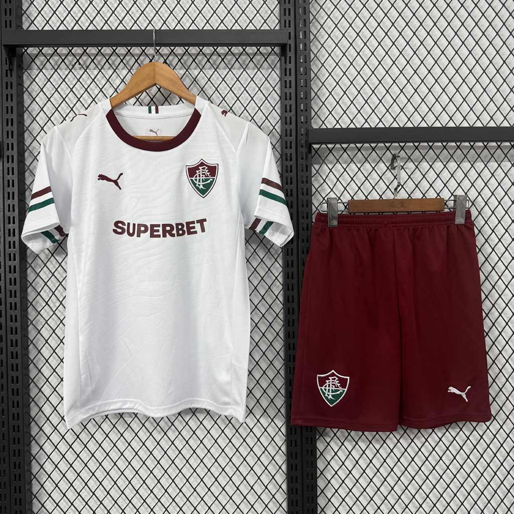 Dres Fluminense pre deti 2026 27 vonkajší set s kraťasmi