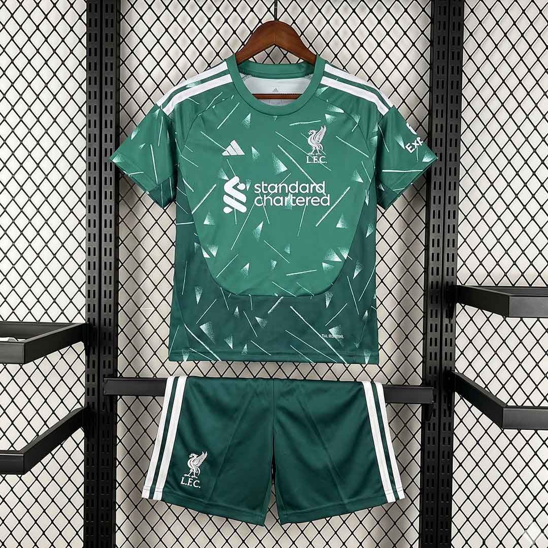 Liverpool 2627 detský brankársky dres so šortkami zelený