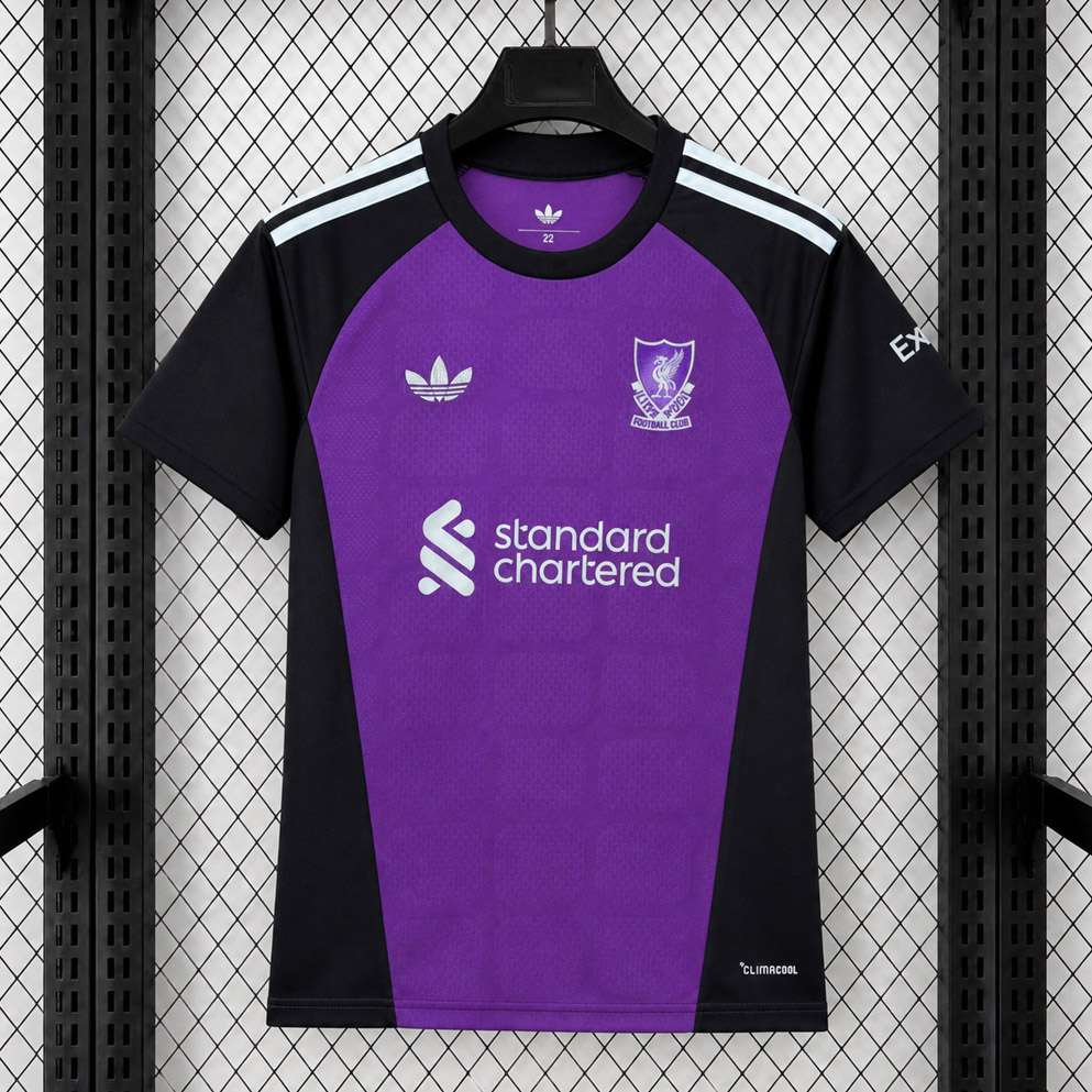 Fialovo-čierny hosťovský brankársky dres Liverpool FC 2026/27