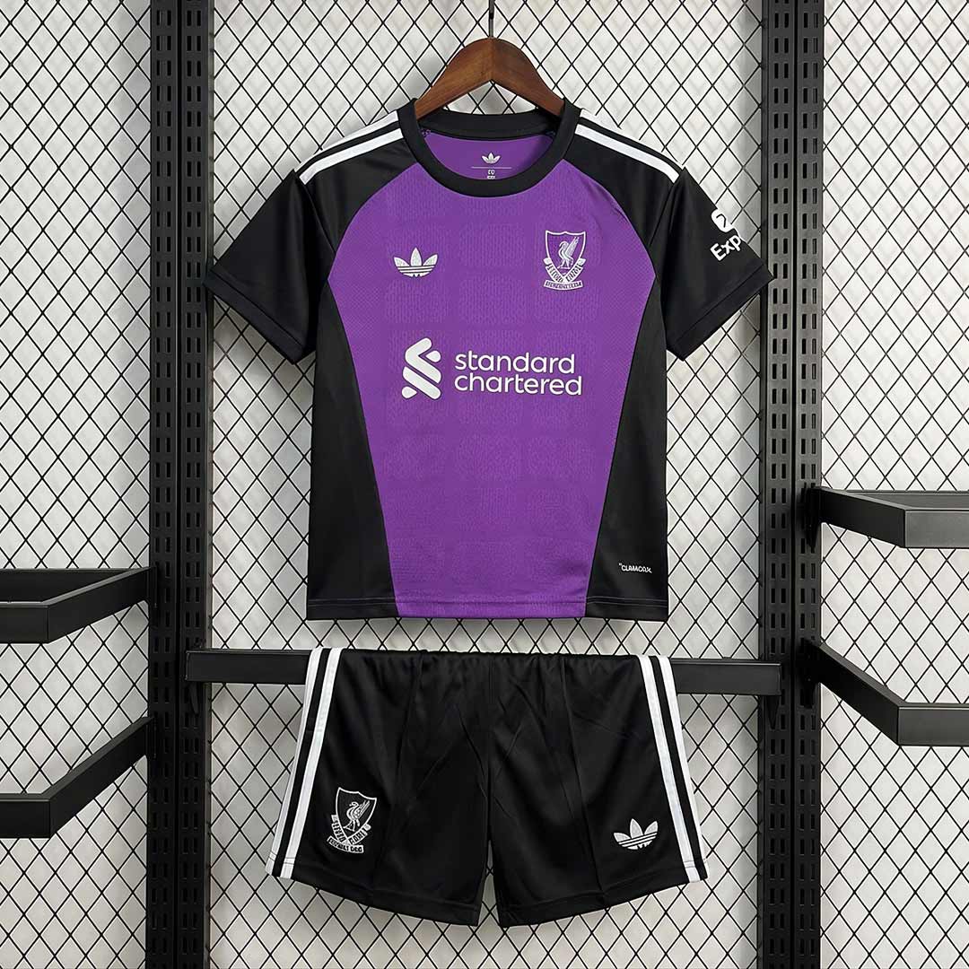 Liverpool FC 2026/27 detský brankársky komplet – fialový