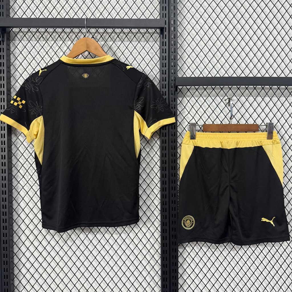 Man City 26 27 hosťovský detský futbalový komplet pre deti