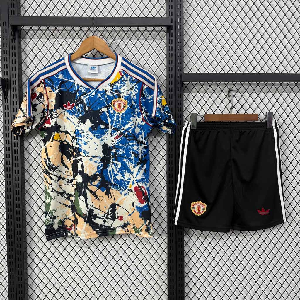 Manchester United × The Stone Roses detský futbalový komplet