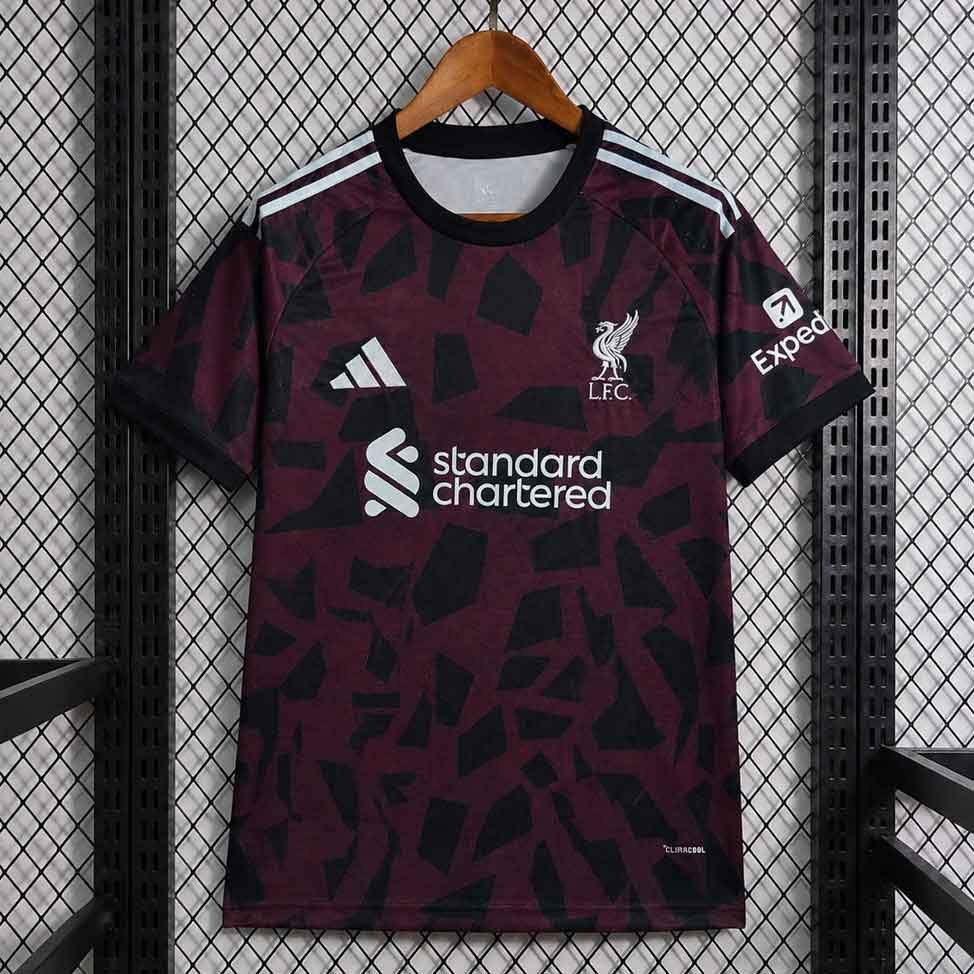 Pánsky futbalový dres Liverpool FC 2026/27 Tretí - Čierno-vínový dizajnový dres