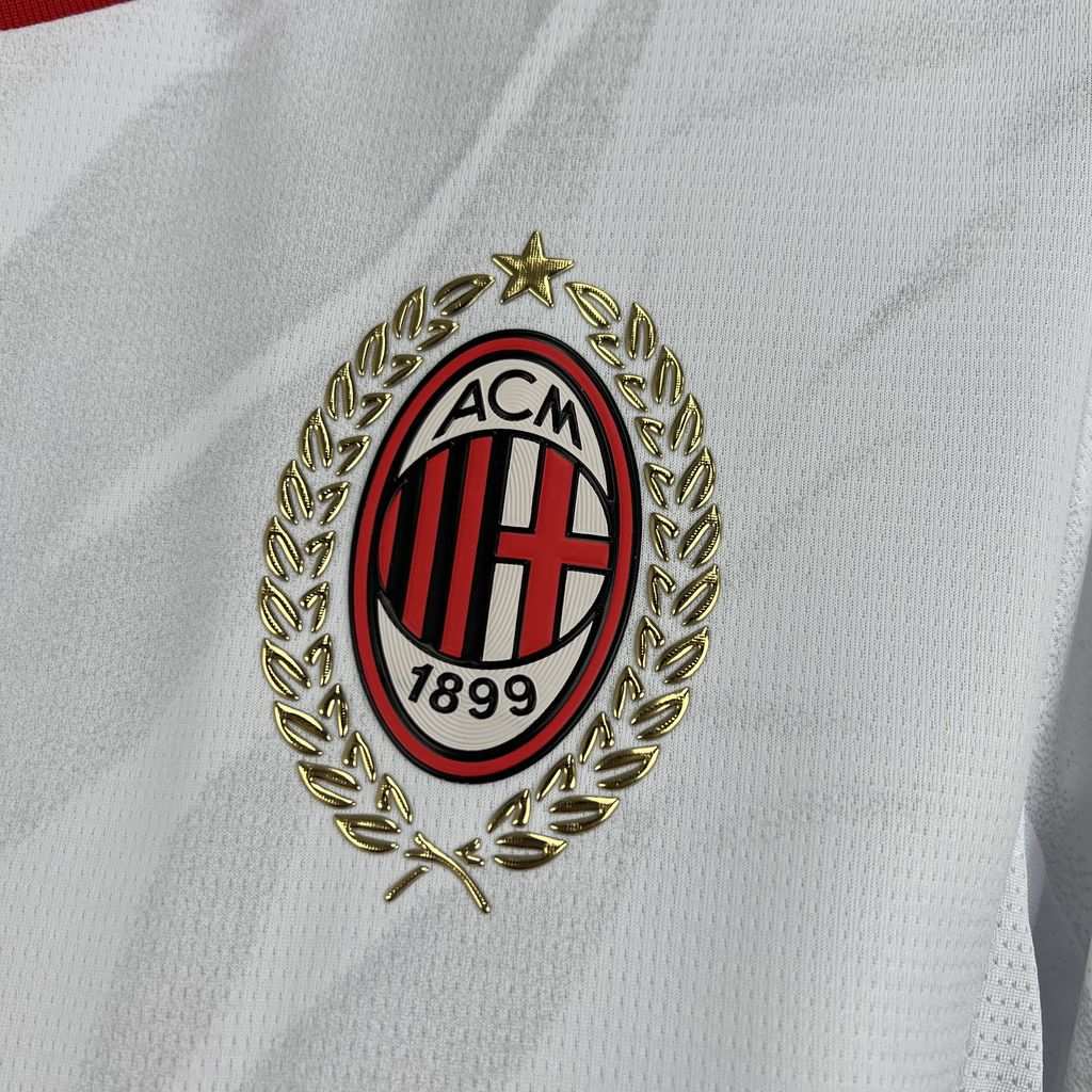 AC Milan 26/27 hosťovský fanúšikovský dres – biely – Obrázok 4