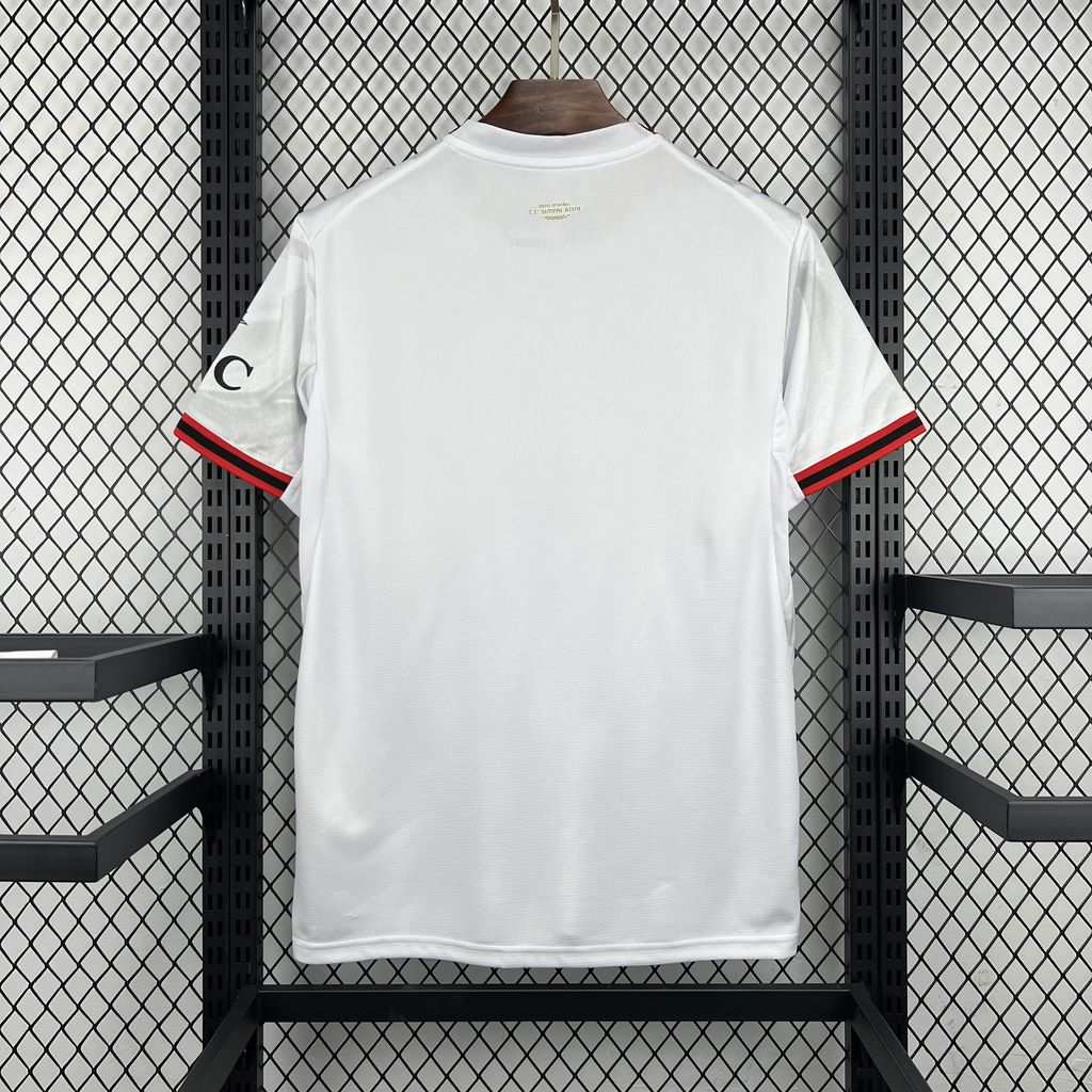 AC Milan 26/27 hosťovský fanúšikovský dres – biely – Obrázok 2