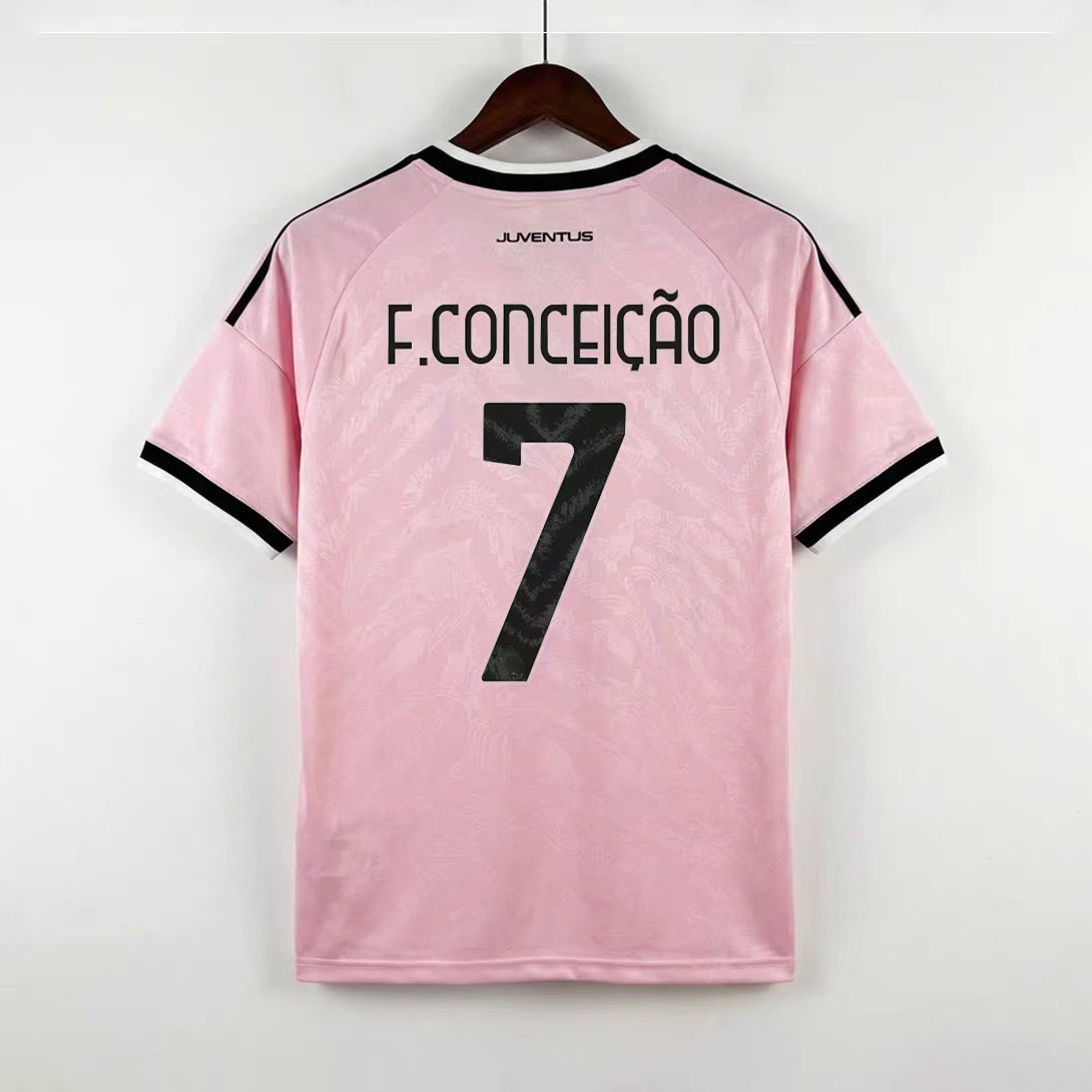Juventus 2026/27 ružový dres F. CONCEIÇÃO 7 predná strana