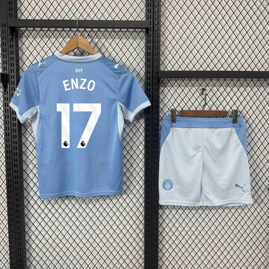 Detský Dres Manchester City 2026 27 ENZO 17 Šortky Domáci