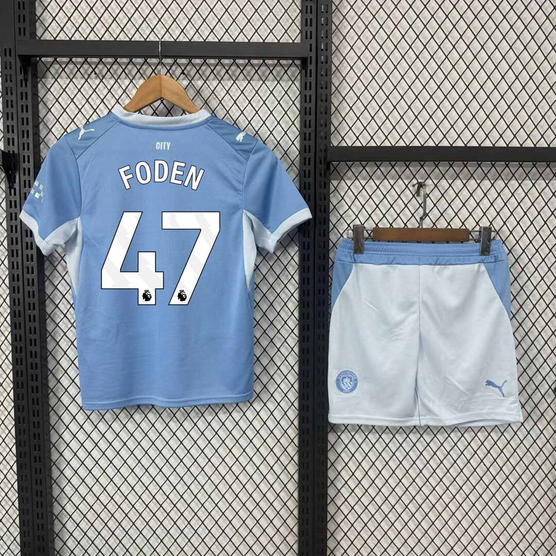 FODEN 47 detský domáci dres Manchester City 2026/27 so šortkami