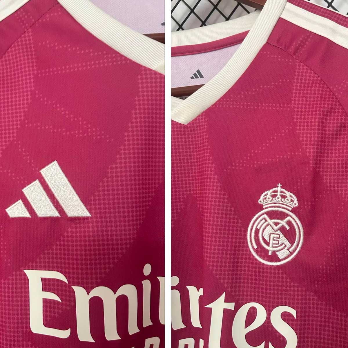 Detail geometrického vzoru na treťom drese Real Madrid 2026/27