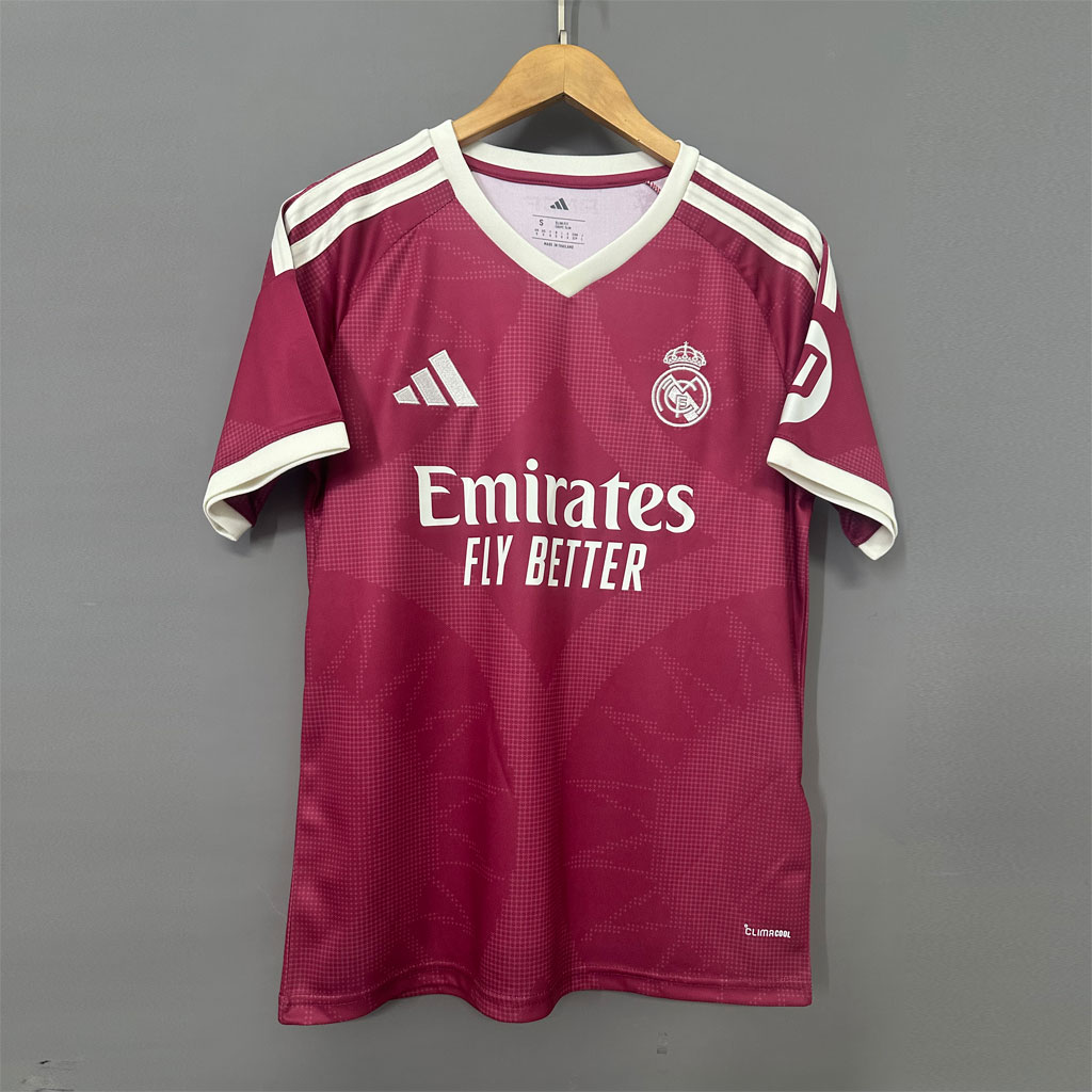 MBAPPÉ 10 Real Madrid Tretí dres 2026/27 – Tmavoružový futbalový dres – Obrázok 2