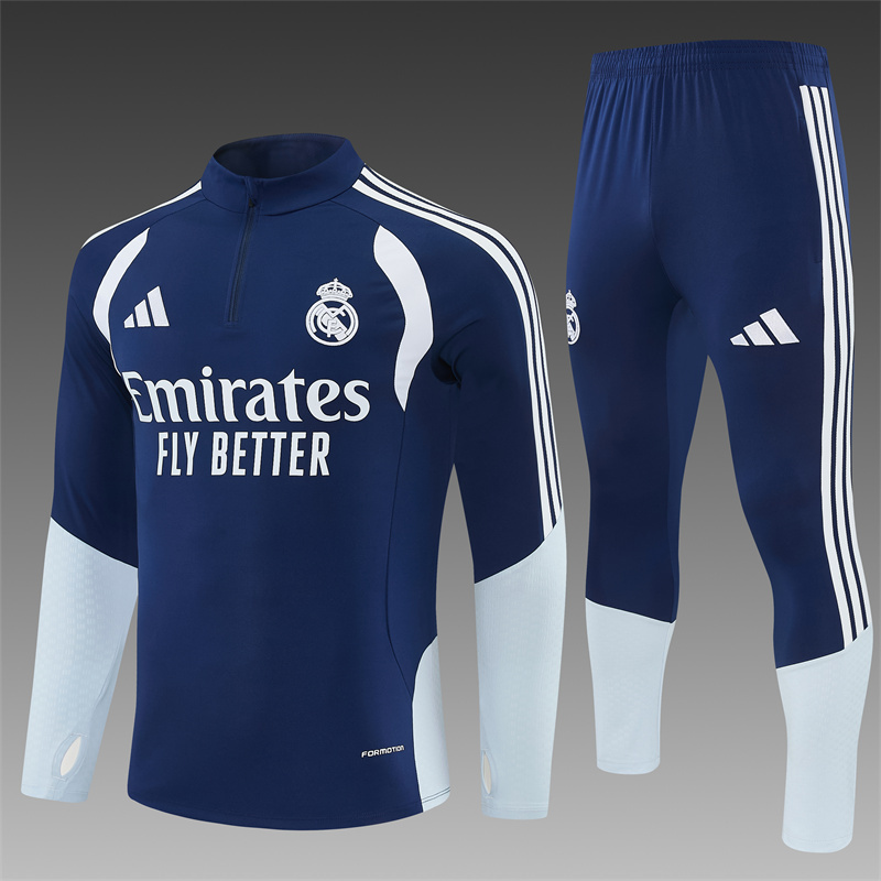 Kráľovsky modrý tréningový komplet Real Madrid 2026/27
