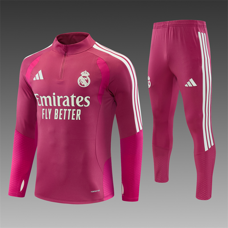 Ružový tréningový komplet Real Madrid 2026/27 s dlhým rukávom