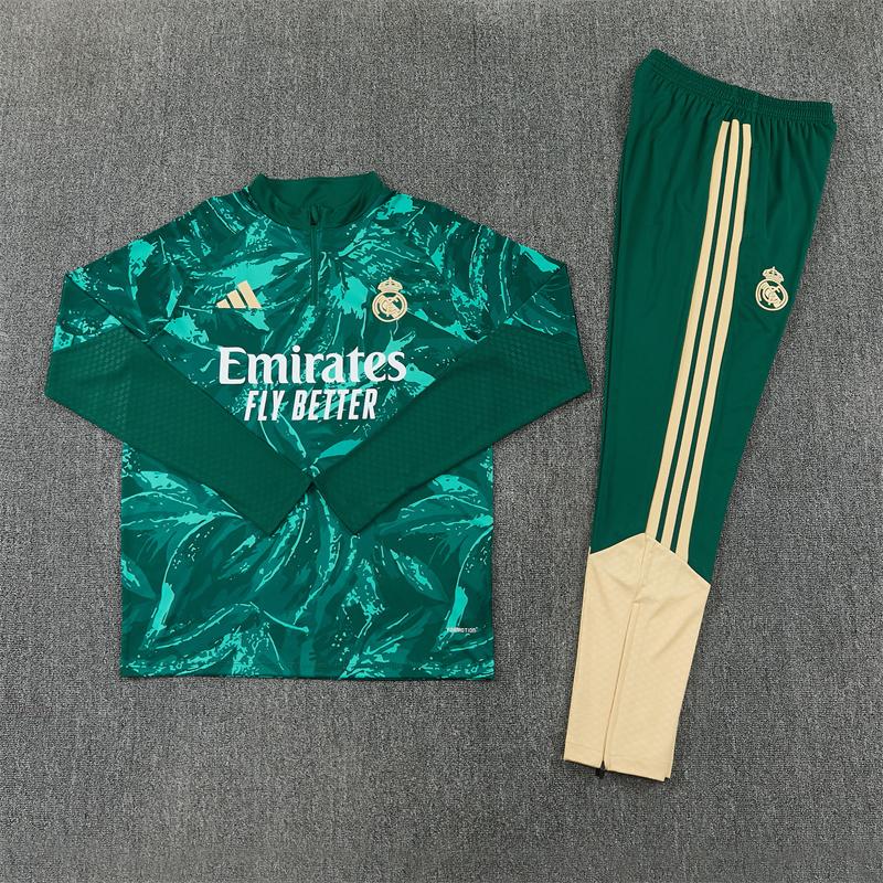 Zelený maskáčový tréningový dres Real Madrid spredu