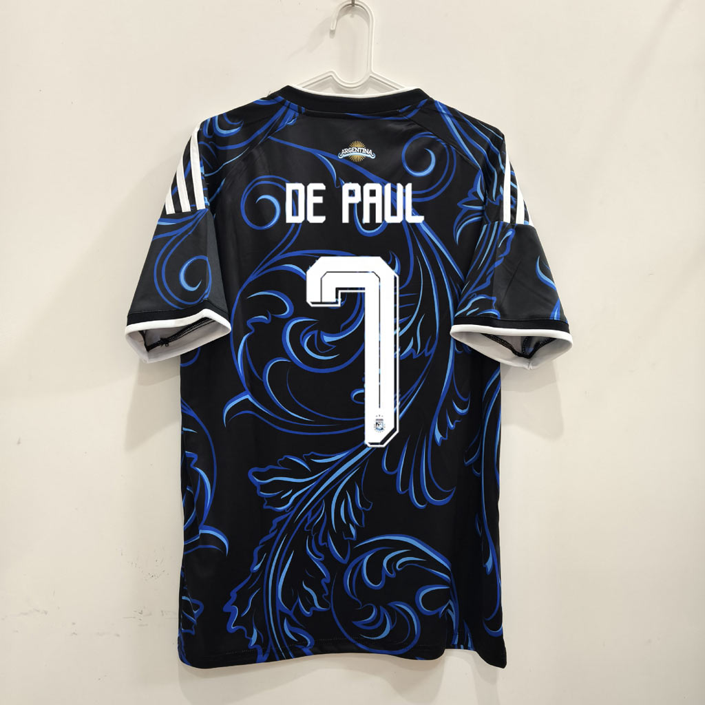 Hosťovský dres Argentína 2026 s menom De Paul a číslom 7