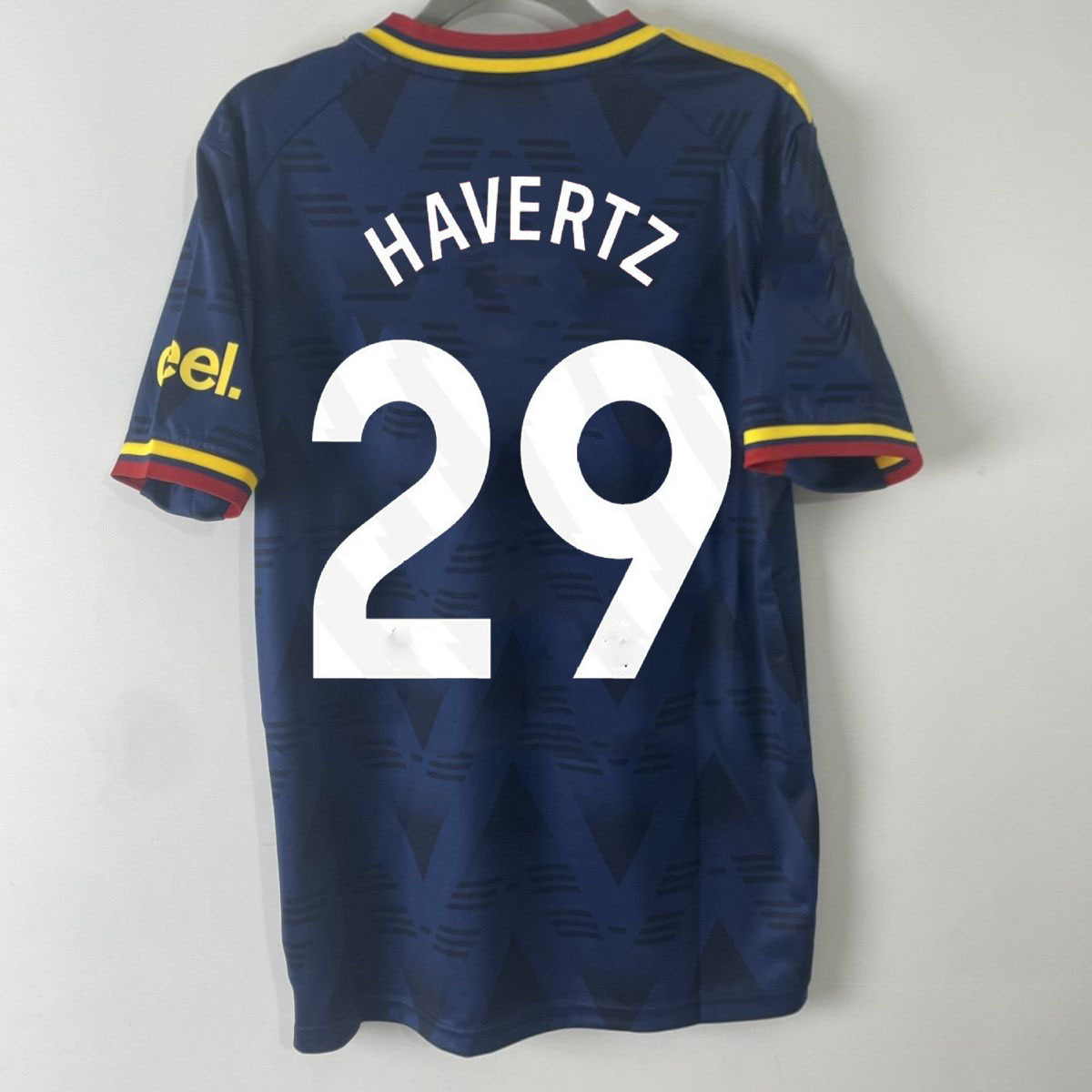 Arsenal 2026/27 tmavomodrý hosťovský futbalový dres HAVERTZ 29 zozadu