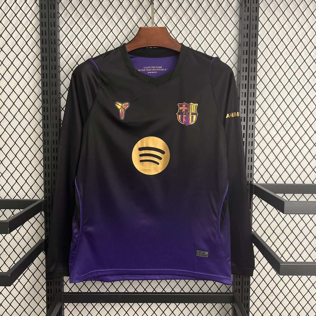 Barcelona 2026/27 hosťovský Mamba dres s dlhým rukávom – predná strana