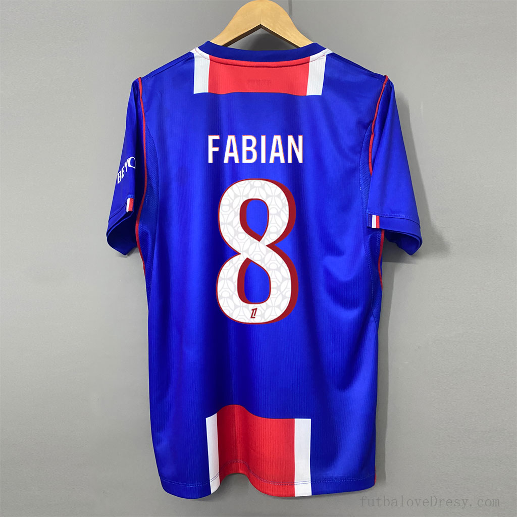 FABIAN 8 modrý domáci dres PSG 2026/27 s potlačou španielskeho stredopoliara zozadu