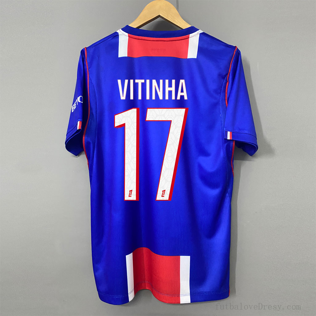 PSG 2026/27 domáci dres VITINHA 17 s potlačou portugalského stredopoliara zozadu
